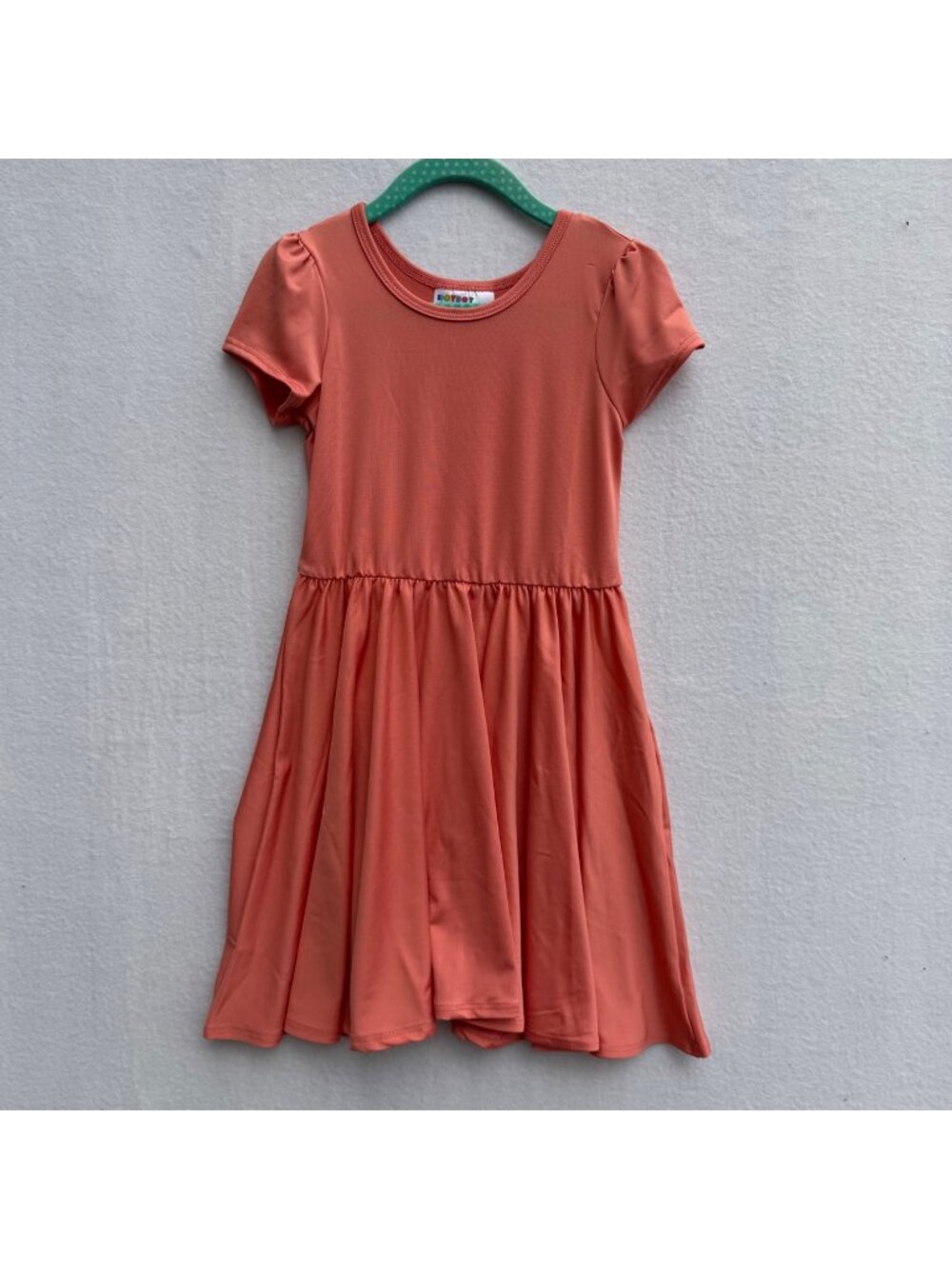 Dotdotsmile Dress Size 3/4 New with Tags Salmon Solid Color